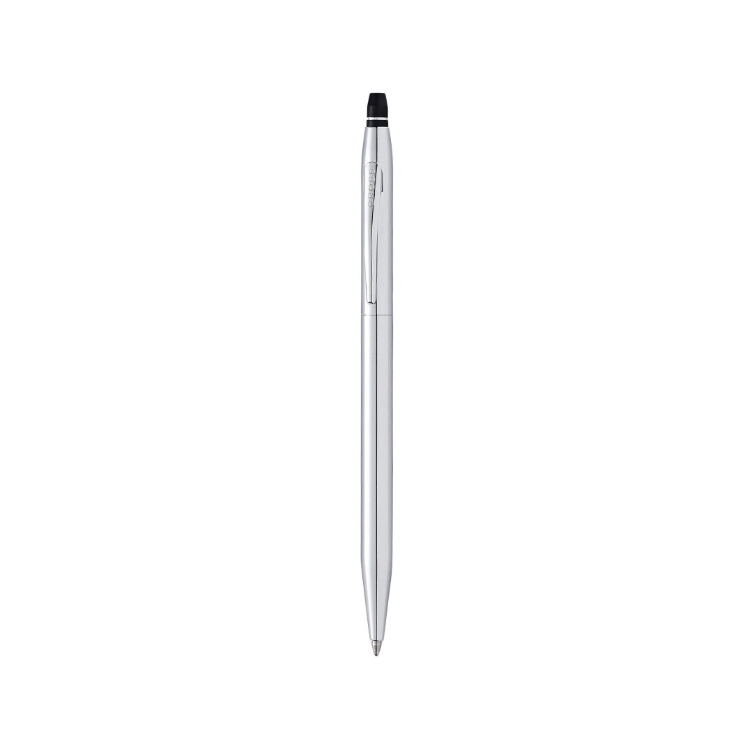 Cross Click Lustrious Chrome Ballpoint Pen — Cross ballpoint pen — reliable smooth-writing everyday pen, at Cityluxe Singapore