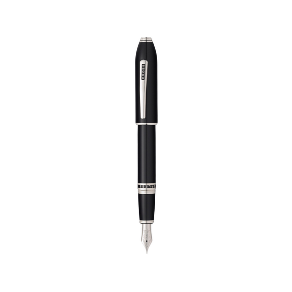 Load image into Gallery viewer, Cross Peerless 125 Obsidian Black Lacquer Fountain Pen
