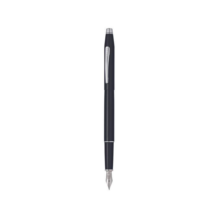 Cross Classic Century Fountain Pen in Black Lacquer — Cross fountain pen — precision nib writing instrument, at Cityluxe Singapore stationery store