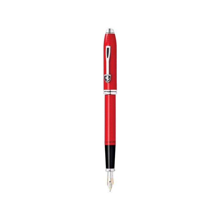 Cross Ferrari Townsend Fountain Pen in Glossy Corsa Red Lacquer — Cross fountain pen — precision nib writing instrument, at Cityluxe Singapore stationery store