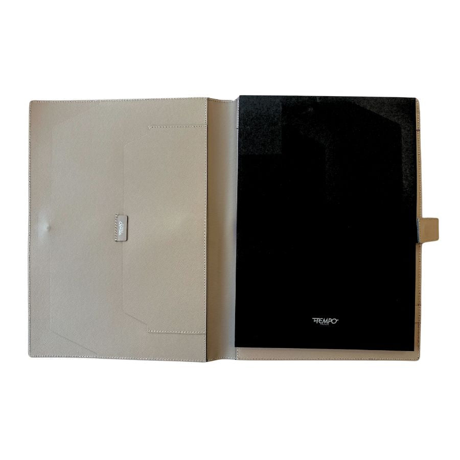 InTempo A4 Pad Cover with Closure — In Tempo document holder — premium stationery and lifestyle, at Cityluxe Singapore