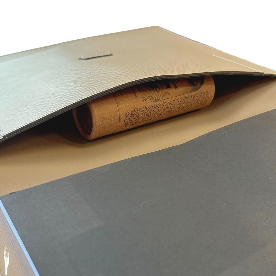 InTempo A4 Pad Cover with Closure — In Tempo document holder — premium stationery and lifestyle, at Cityluxe Singapore