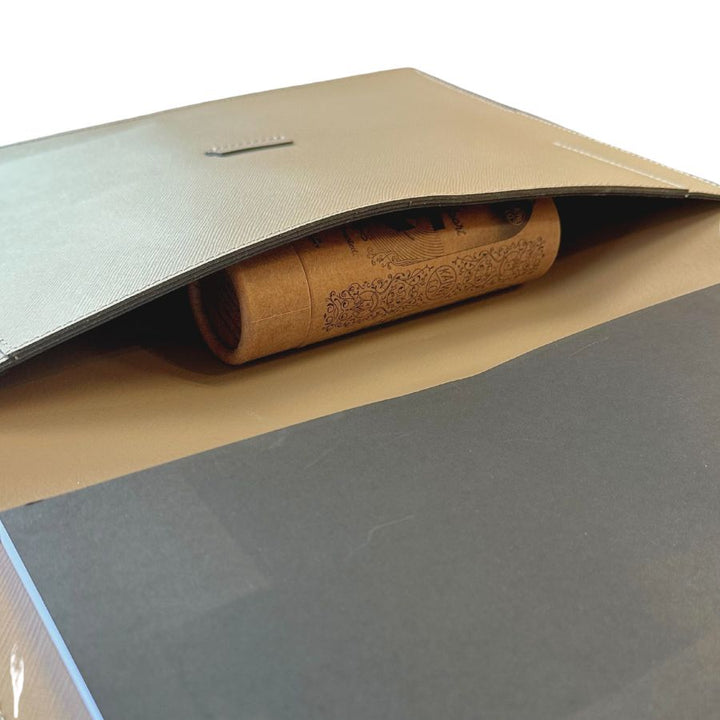 InTempo A4 Pad Cover with Closure — In Tempo document holder — premium stationery and lifestyle, at Cityluxe Singapore