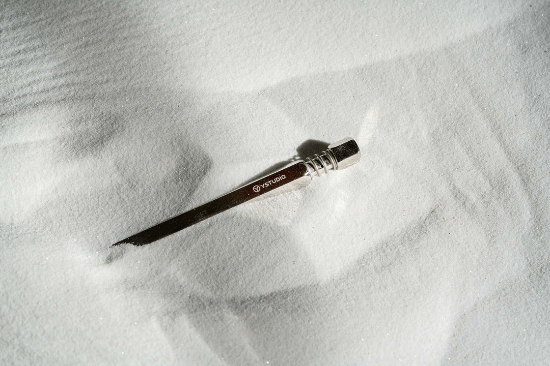 Ystudio Classic Revolve Ballpoint Pen Spring - Shiny Silver (Limited Edition)