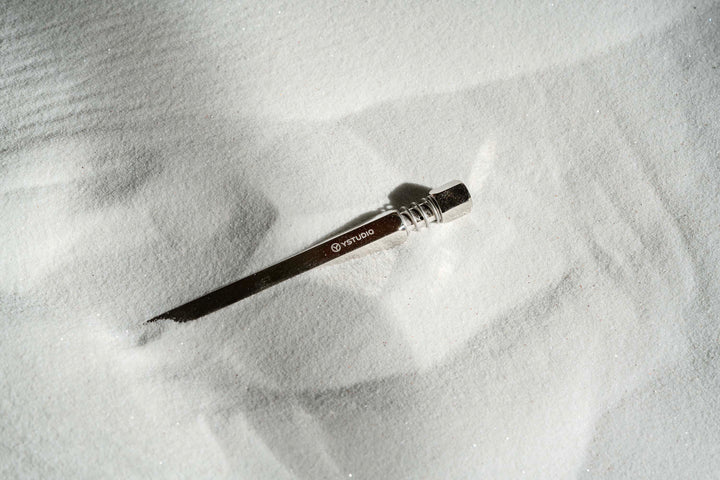 Ystudio Classic Revolve Ballpoint Pen Spring - Shiny Silver (Limited Edition)