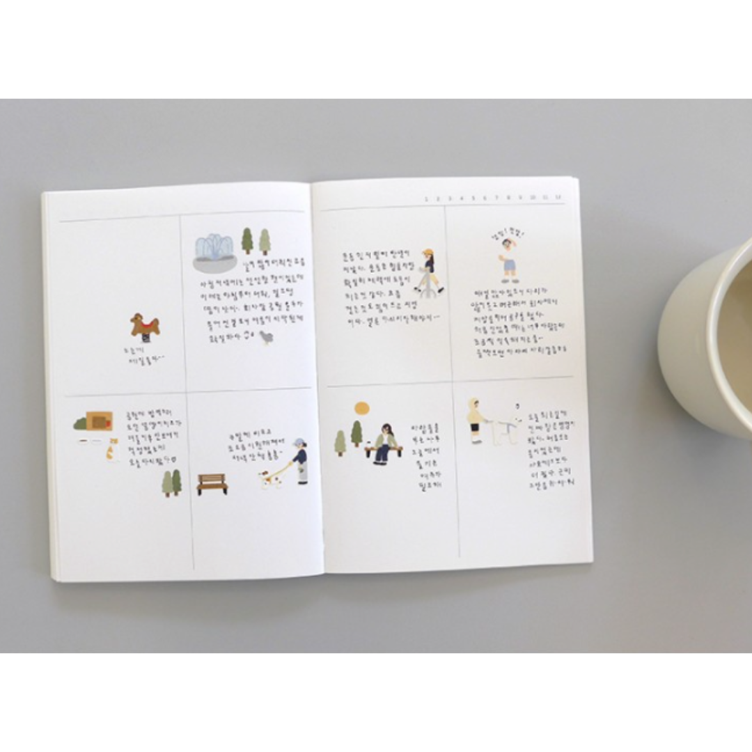 Suatelier Daily Deco Sticker - In the Park — flat lay