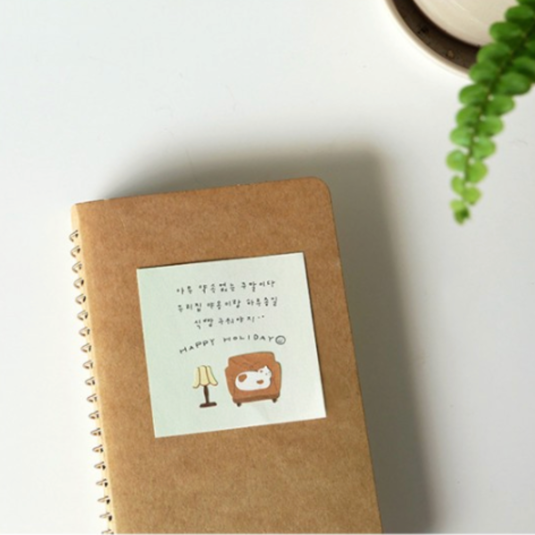 Suatelier Daily Plan Sticky Memo in .54 Pastel Title (3) — Suatelier sticky memo — premium stationery and lifestyle, at Cityluxe Singapore
