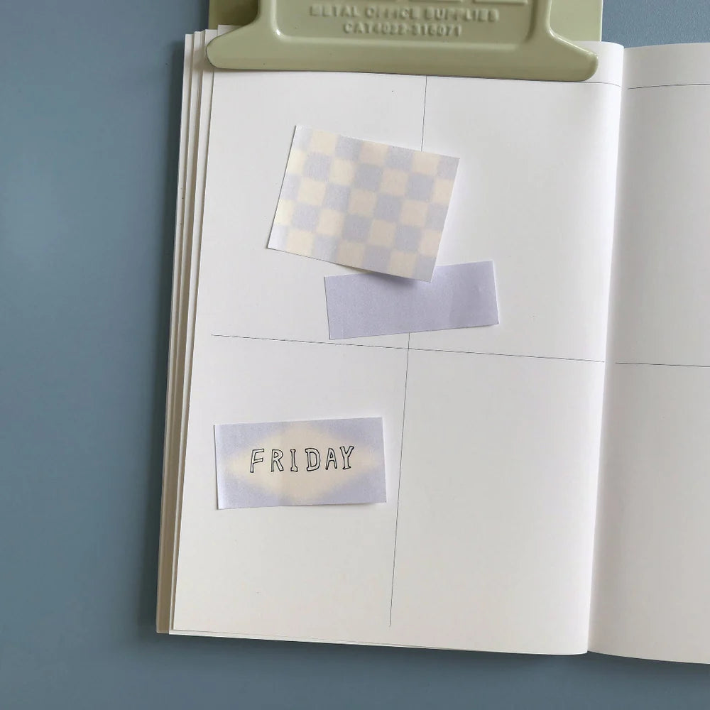 Suatelier Daily Plan.60: Cloudy Skies - Sticky Notes — side view