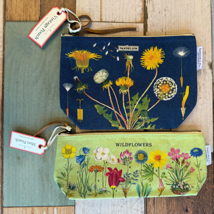 Cavallini Vintage Mini Pouch - Wildflowers