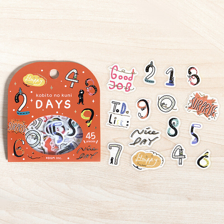 BGM Foil Stamping Flake Seal: Dwarf Country in Days — BGM decorative sticker — for journaling, planners and scrapbooking, at Cityluxe Singapore