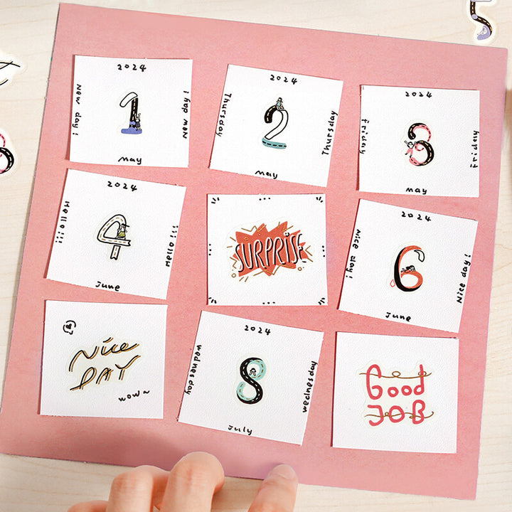 BGM Foil Stamping Flake Seal: Dwarf Country in Days — BGM decorative sticker — for journaling, planners and scrapbooking, at Cityluxe Singapore