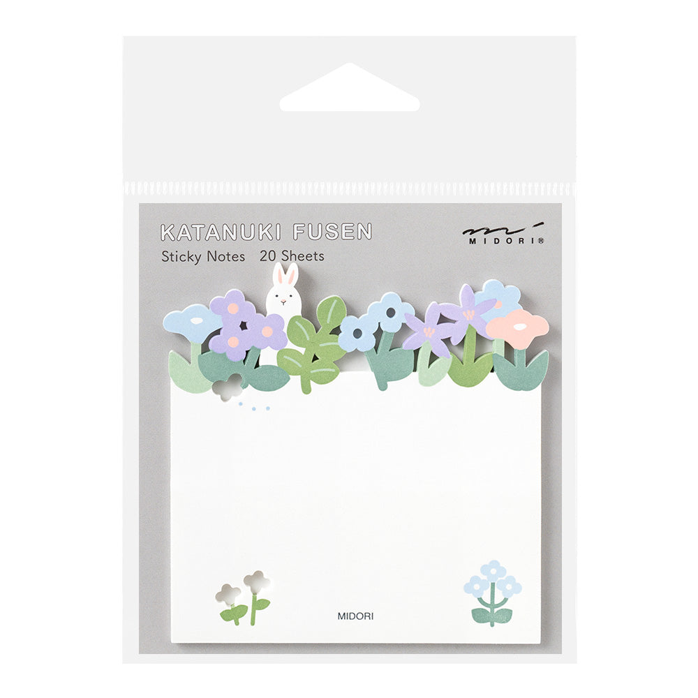 Midori Sticky Notes in Die Cutting Flower Garden — Midori sticky note — premium stationery and lifestyle, at Cityluxe Singapore
