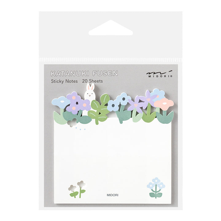 Midori Sticky Notes in Die Cutting Flower Garden — Midori sticky note — premium stationery and lifestyle, at Cityluxe Singapore