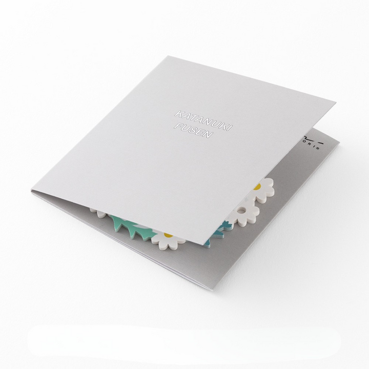 Midori Sticky Notes in Die Cutting Wreath White — Midori sticky note — premium stationery and lifestyle, at Cityluxe Singapore