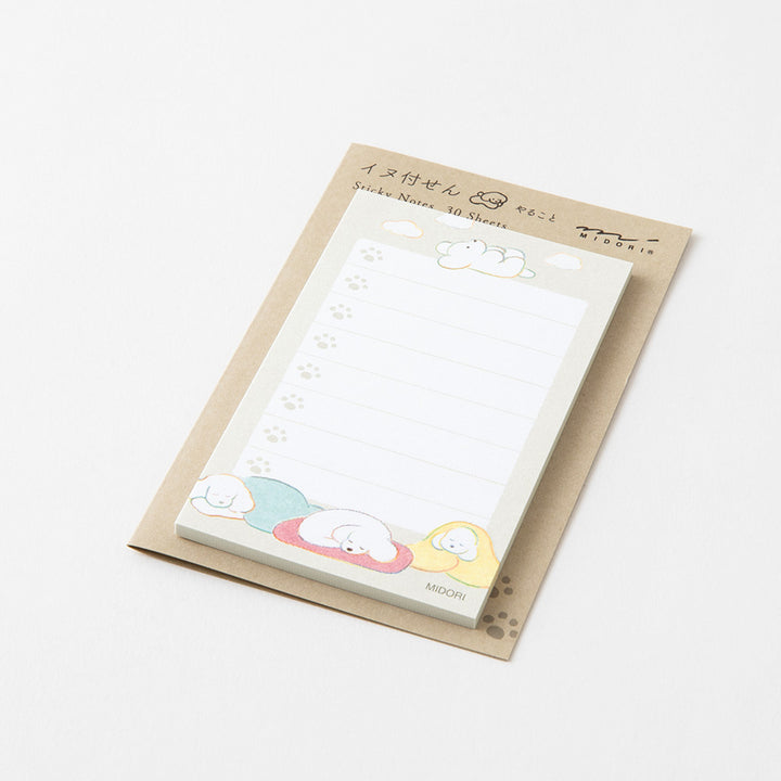 Midori Sticky Notes To Do in Dog Gray — Midori sticky note — premium stationery and lifestyle, at Cityluxe Singapore