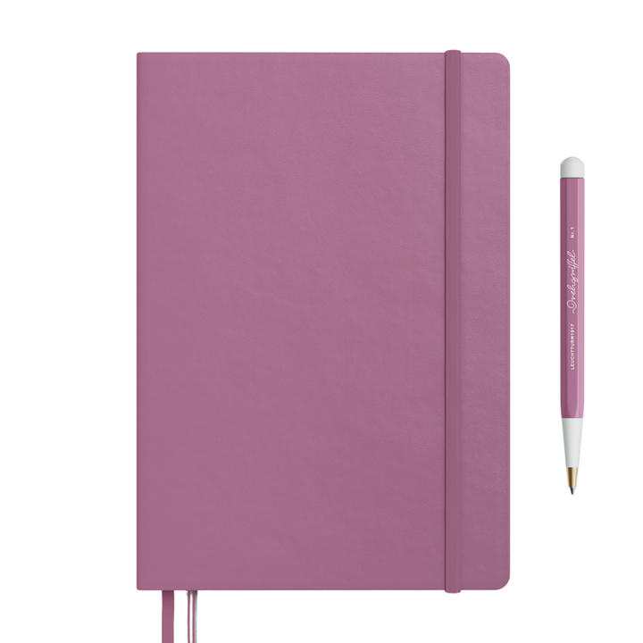 Leuchtturm1917 A5 Medium Hardcover Notebook (Thick, 411 Pages) in Ruled / Dusty Rose — Leuchtturm1917 notebook — quality writing journal with premium paper, at Cityluxe Singapore stationery store