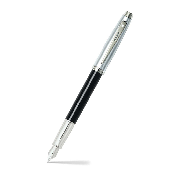 Sheaffer 100 E9313 Black and Chrome  With Chrome Trims Fountain Pen (WW30)