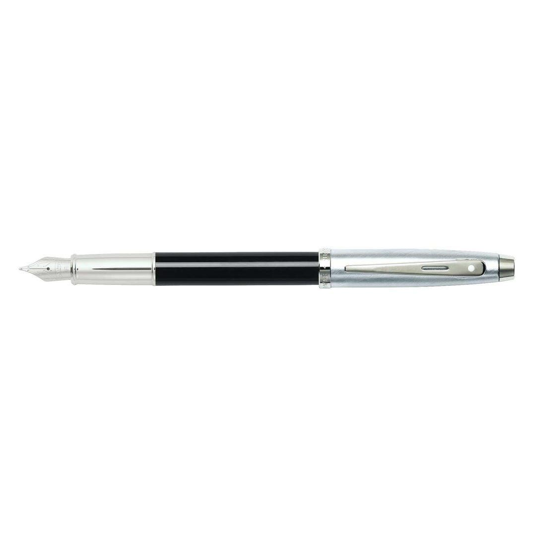 Sheaffer 100 E9313 Black and Chrome  With Chrome Trims Fountain Pen (WW30)
