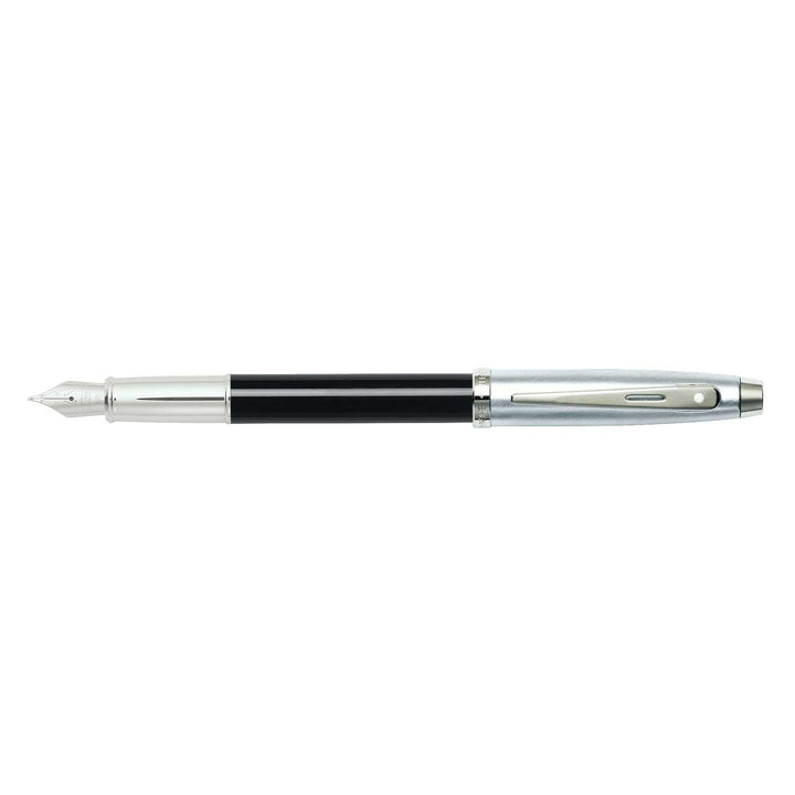 Sheaffer 100 E9313 Black and Chrome  With Chrome Trims Fountain Pen (WW30)