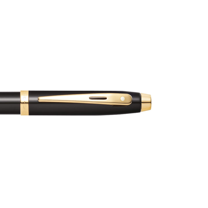 Sheaffer 100 E9322 Glossy Black With Gold Trims Fountain Pen (WW30) — Sheaffer fountain pen — precision nib writing instrument, at Cityluxe Singapore stationery store