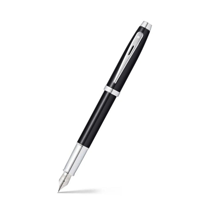 Sheaffer 100 E9338 Glossy Black Lacquer Fountain Pen (WW30) — Sheaffer fountain pen — precision nib writing instrument, at Cityluxe Singapore stationery store
