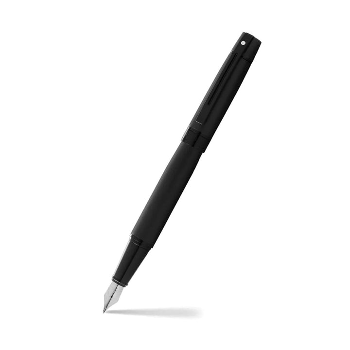 Sheaffer 300 E9343 Matte Black With Black Trims Fountain Pen  (WW30) — Sheaffer fountain pen — precision nib writing instrument, at Cityluxe Singapore stationery store