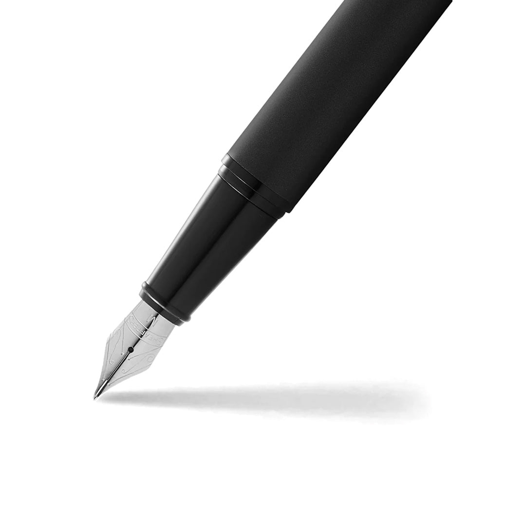 Sheaffer 300 E9343 Matte Black With Black Trims Fountain Pen  (WW30) — Sheaffer fountain pen — precision nib writing instrument, at Cityluxe Singapore stationery store