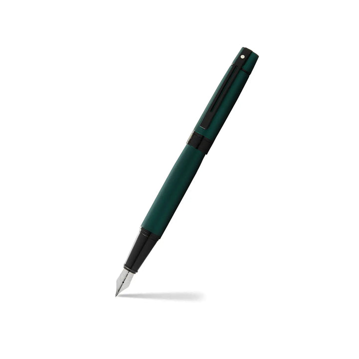 Sheaffer 300 E9346 Matte Green With Black Trims Fountain Pen  (WW30) — Sheaffer fountain pen — precision nib writing instrument, at Cityluxe Singapore stationery store