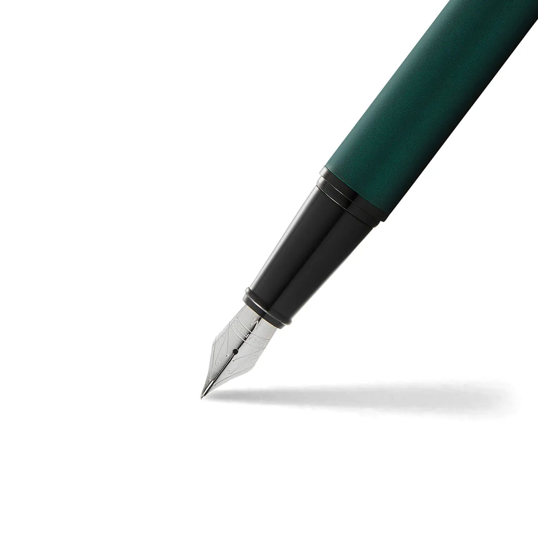 Sheaffer 300 E9346 Matte Green With Black Trims Fountain Pen  (WW30) — Sheaffer fountain pen — precision nib writing instrument, at Cityluxe Singapore stationery store