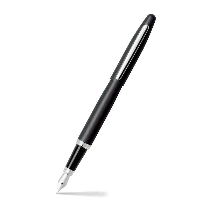 Sheaffer  VFM E9405 Matte Black With Chrome Trims Fountain Pen (WW31) — Sheaffer fountain pen — precision nib writing instrument, at Cityluxe Singapore stationery store