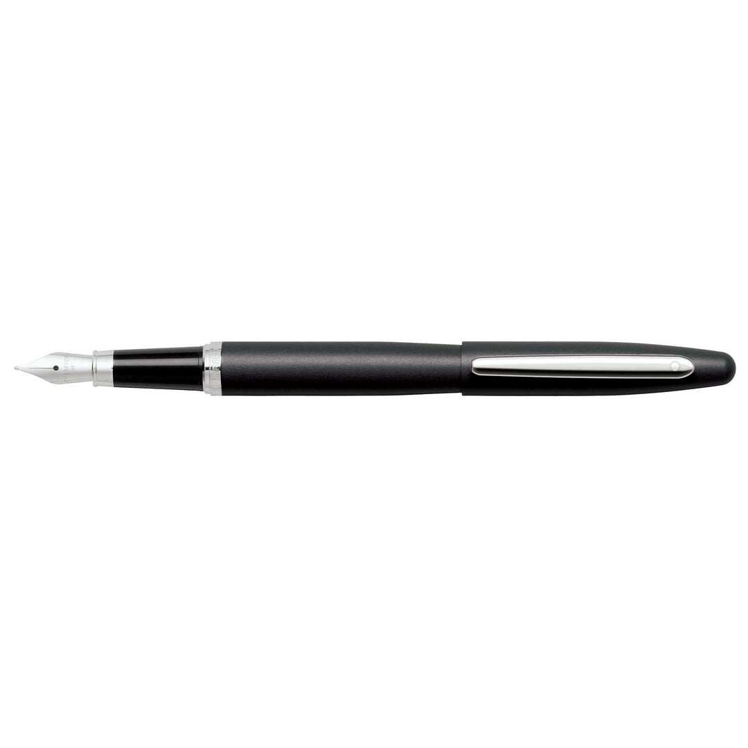 Sheaffer  VFM E9405 Matte Black With Chrome Trims Fountain Pen (WW31) — Sheaffer fountain pen — precision nib writing instrument, at Cityluxe Singapore stationery store