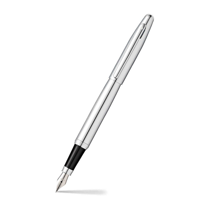 Sheaffer  VFM E9421 Polished Chrome With Chrome Trims Fountain Pen (WW31) — Sheaffer fountain pen — precision nib writing instrument, at Cityluxe Singapore stationery store