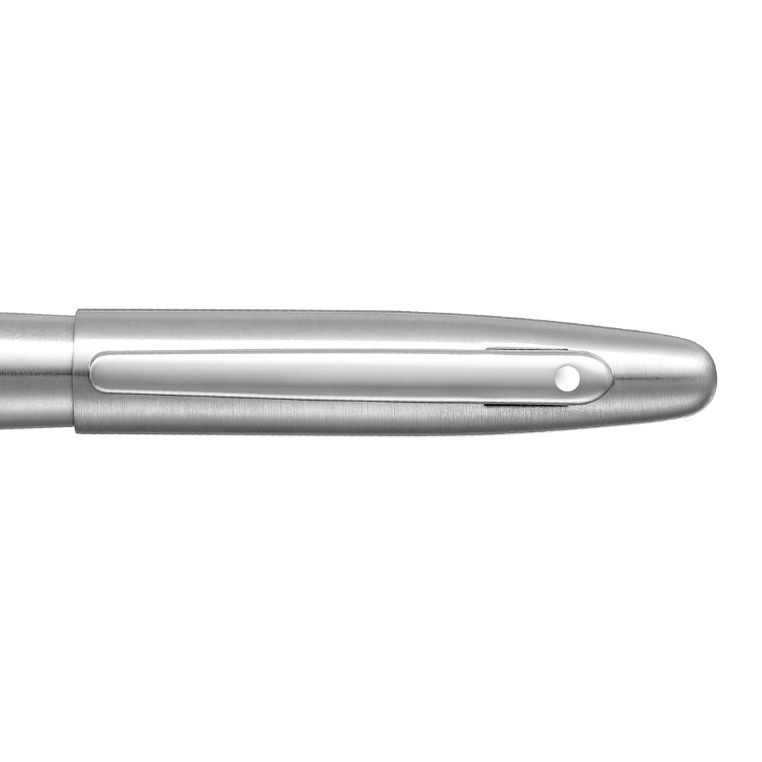 Sheaffer VFM 9426 Brushed Chrome Fountain Pen With Chrome Trim in Medium Nib (WW31) — Sheaffer fountain pen — precision nib writing instrument, at Cityluxe Singapore stationery store