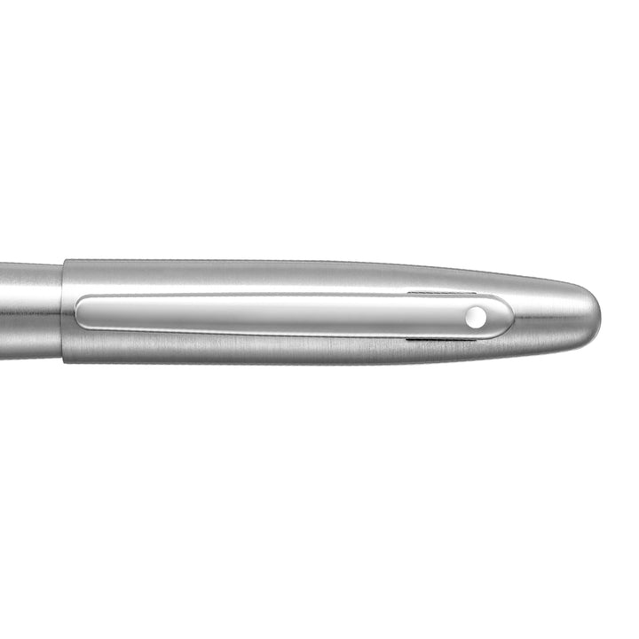 Sheaffer VFM 9426 Brushed Chrome Fountain Pen With Chrome Trim in Medium Nib (WW31) — Sheaffer fountain pen — precision nib writing instrument, at Cityluxe Singapore stationery store