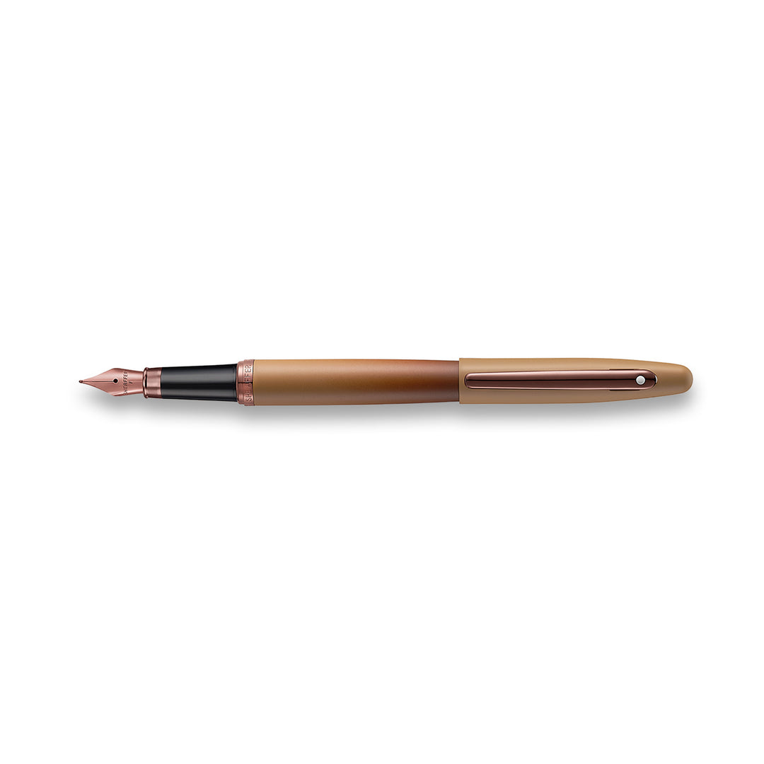Sheaffer VFM E9428 Coffee Edition Matt Brown  With Regal Brown PVD Trims Fountain Pen (WW31 Coffee)