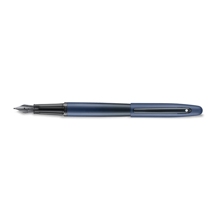 Sheaffer VFM 9429 Matt Blue  With Matt Black PVD Trims  Fountain Pen (WW31) — Sheaffer fountain pen — precision nib writing instrument, at Cityluxe Singapore stationery store