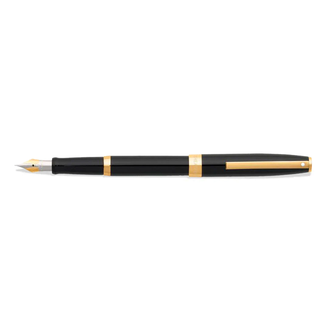 Sheaffer SAGARIS E9471 Gloss Black With Gold Tone Trim Fountain Pen  (WW30) — Sheaffer fountain pen — precision nib writing instrument, at Cityluxe Singapore stationery store