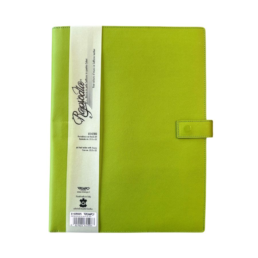 InTempo A4 Pad Cover with Closure — In Tempo document holder — premium stationery and lifestyle, at Cityluxe Singapore