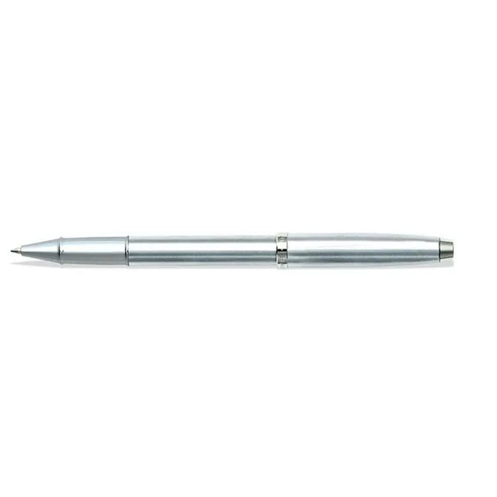 Sheaffer 100 E9306 Brushed Chrome With Chrome Plated Trims Rollerball Pen (WW30) — Sheaffer rollerball pen — fluid gel ink writing instrument, at Cityluxe Singapore