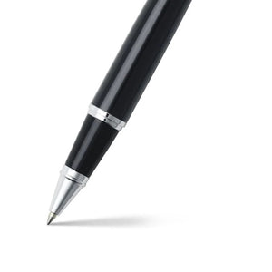 Sheaffer 300 E9314 Rollerball Pen - Glossy Black Barrel and Chrome Cap with Chrome Plated Trims