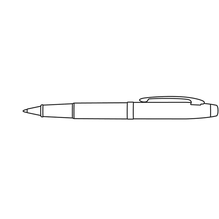 Sheaffer 100 E9338 Glossy Black Lacquer Rollerball Pen (WW30)