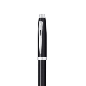Sheaffer 100 E9338 Rollerball Pen - Glossy Black Lacquer with Chrome Plated Trims