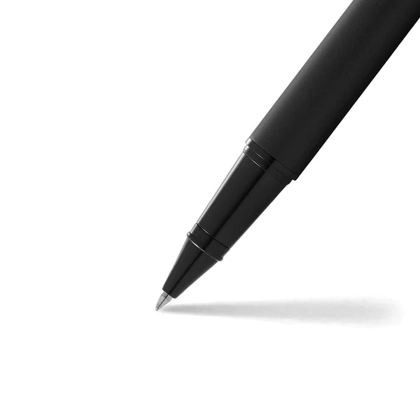 Load image into Gallery viewer, Sheaffer 300 E9343 Rollerball Pen - Matte Black Lacquer with Polished Black Trims
