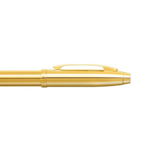 Sheaffer 100 E9372 Rollerball Pen - PVD Gold with PVD Gold-tone Trims