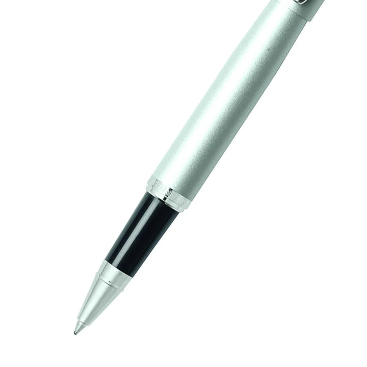 Sheaffer  VFM E9400 Strobe Silver With Chrome Trims Rollerball Pen (WW31) — Sheaffer rollerball pen — fluid gel ink writing instrument, at Cityluxe Singapore