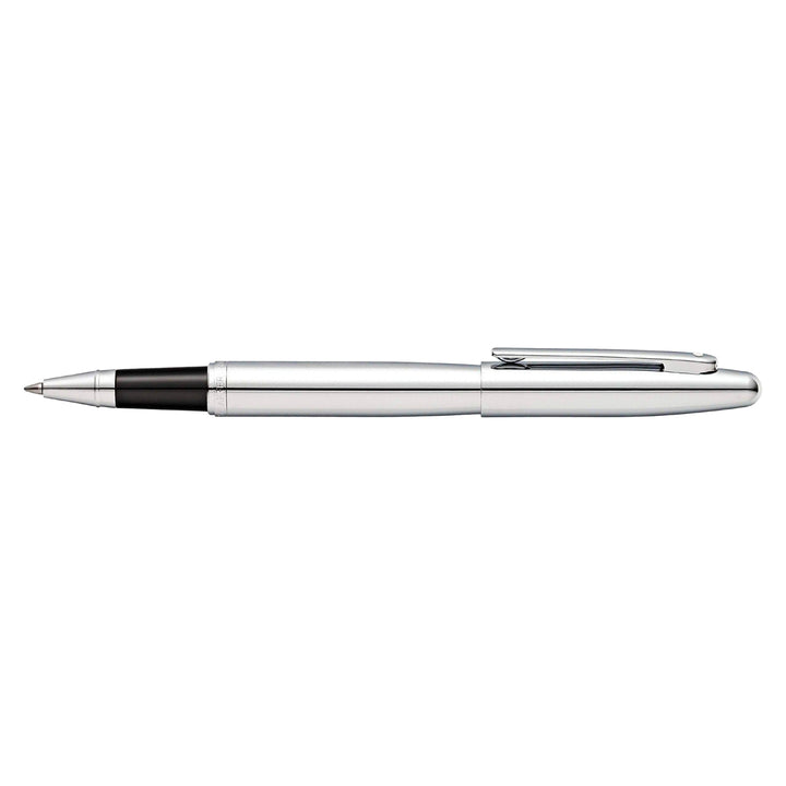Sheaffer  VFM E9421 Polished Chrome With Chrome Trims Rollerball Pen (WW31) — Sheaffer rollerball pen — fluid gel ink writing instrument, at Cityluxe Singapore