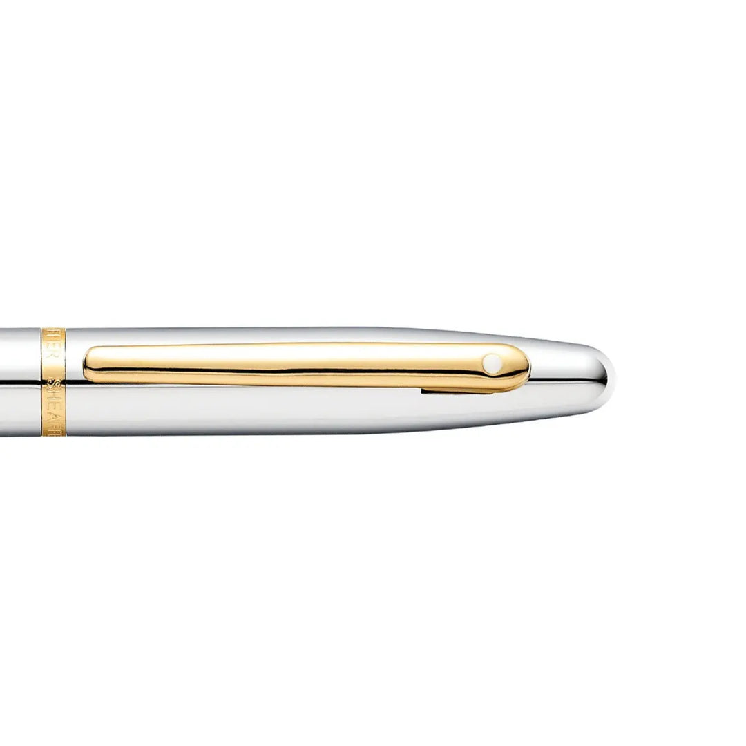 Sheaffer  VFM E9422 Polished Chrome with Gold Trims Rollerball Pen (WW31)