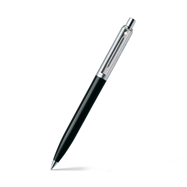 Sheaffer Sentinel Black and Chrome Ballpoint Pen With Chrome Trims (WW31) — Sheaffer ballpoint pen — reliable smooth-writing everyday pen, at Cityluxe Singapore
