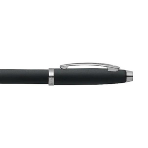 Sheaffer 100 E9317 Ballpoint Pen - Matte Black with Chrome Plated Trims