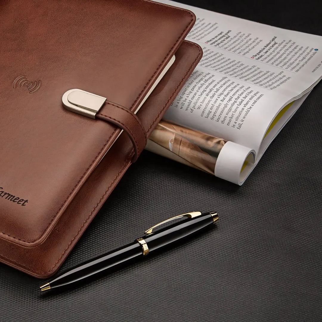 Sheaffer 100 E9322 Glossy Black With Gold Trims Ballpoint Pen (WW30) — Sheaffer ballpoint pen — reliable smooth-writing everyday pen, at Cityluxe Singapore